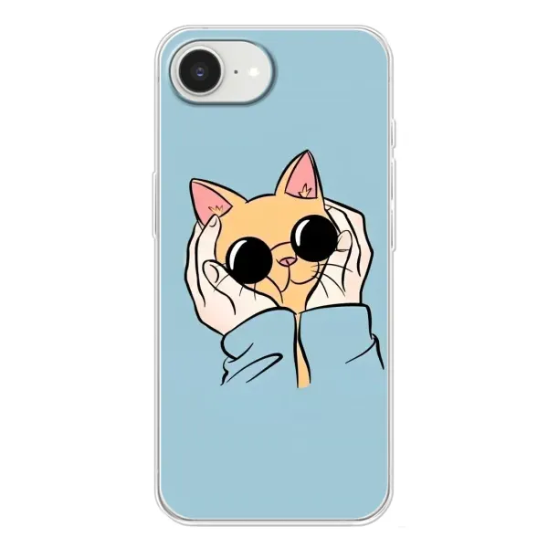 Чехол с рисунком «КОТИК в очках» для iPhone 16e Чехол с рисунком «КОТИК в очках» для iPhone 16e