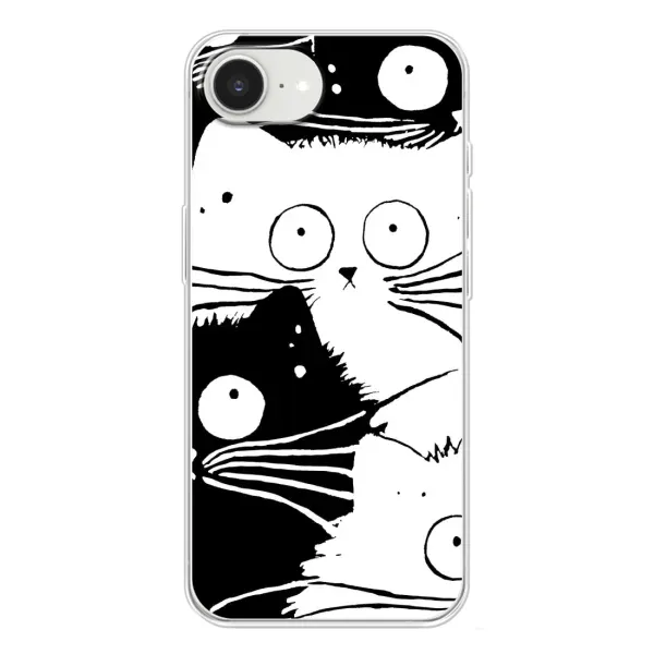 Чехол с рисунком «КОТИКИ» для iPhone 16e Чехол с рисунком «КОТИКИ» для iPhone 16e