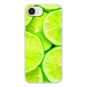 Чохол з зображенням смачної їжі для iPhone 16е (Лайм)