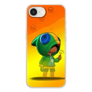 Чохол Бравл Старс для iPhone 16е (LEON в кофті)