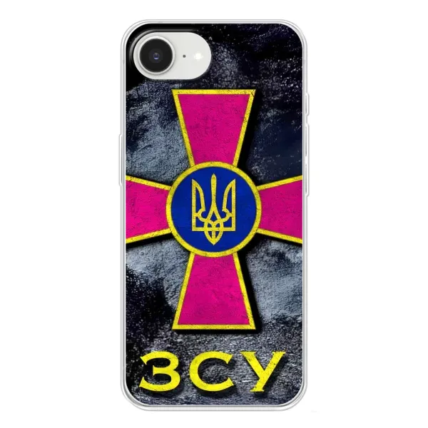 Чехол с рисунком «Лого ЗСУ» для iPhone 16e Чехол с рисунком «Лого ЗСУ» для iPhone 16e