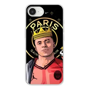 Чехол (TPU) с Футболистом на iPhone 16е (Mbappe King)