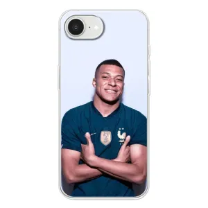 Чехол (TPU) с Футболистом на iPhone 16е (Мбаппешичка)