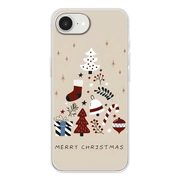 Чехол с рисунком «Merry Christmas» для iPhone 16e