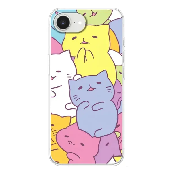 Чехол с рисунком «Милые котики» для iPhone 16e Чехол с рисунком «Милые котики» для iPhone 16e