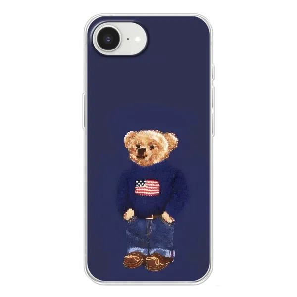 Чехол с рисунком «Мишка USA» для iPhone 16e