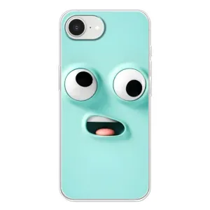 Чохли (ТПУ) (смішні стікери) для iPhone 16е (Кумедне м'ятне обличчя)