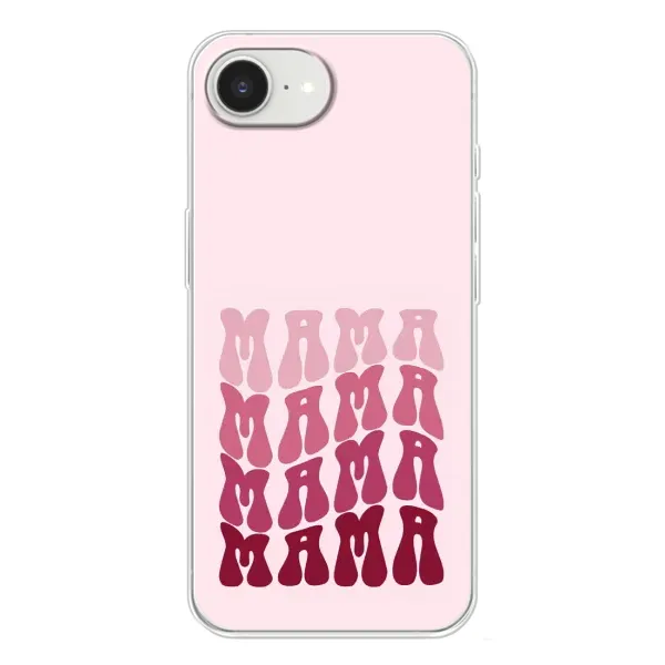 Чехол с рисунком «Надпись мама» для iPhone 16e Чехол с рисунком «Надпись мама» для iPhone 16e