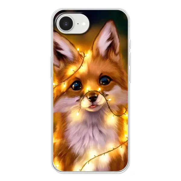 Чехол с рисунком «Новогодний лисенок» для iPhone 16e