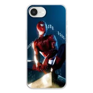 Чехол Супергерой Человека Паука на iPhone 16е (Паук на доме)