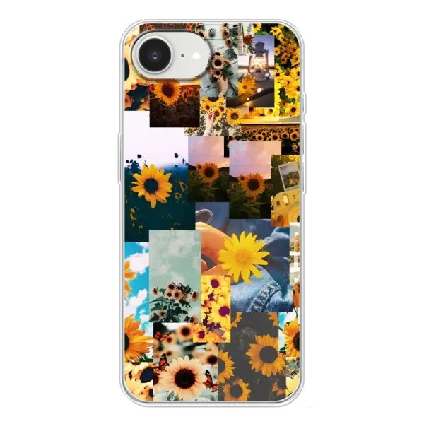 Чехол с рисунком «Подсолнуховый дизайн» для iPhone 16e Чехол с рисунком «Подсолнуховый дизайн» для iPhone 16e