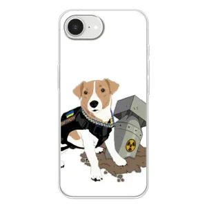 Чохол з принтом Песика Патрон для iPhone 16е (Пес Патрон з ракетою)