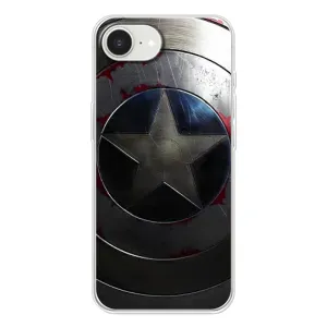 Чехол с Щитом Капитана Америки на iPhone 16е (Ретро Щит Капитана)