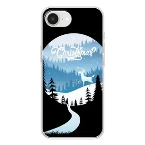 Силиконовый бампер на рождество для iPhone 16е (Рождественский Олень)