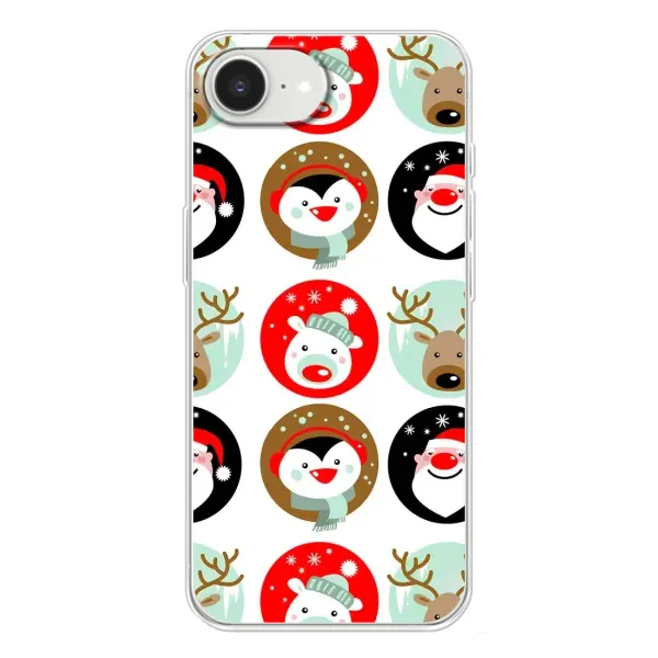 Чехол с рисунком «Рождественский принт» для iPhone 16e