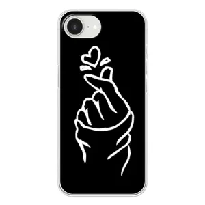 Чохол (Знак сердечка) для iPhone 16е (Сердечко на чорному)