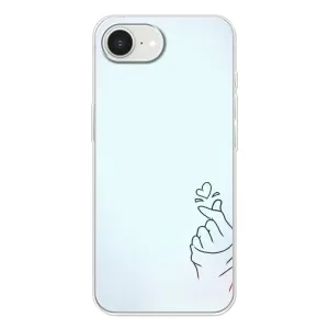 Чохол (Знак сердечка) для iPhone 16е (Сердечко на блакитному)