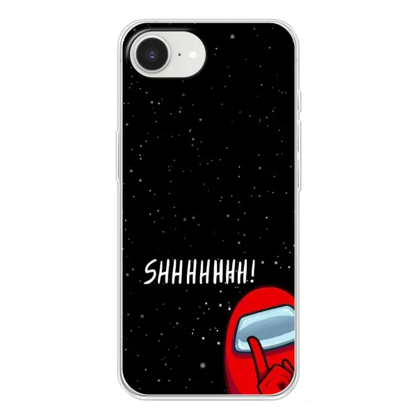 Чехол с рисунком «SHHHHH» для iPhone 16e Чехол с рисунком «SHHHHH» для iPhone 16e