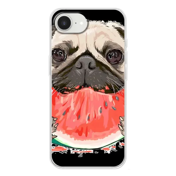 Чехол с рисунком «Смешной Мопс» для iPhone 16e Чехол с рисунком «Смешной Мопс» для iPhone 16e