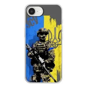 Чохли з принтом (Воїни ЗСУ) для iPhone 16е (Солдат ЗСУ)