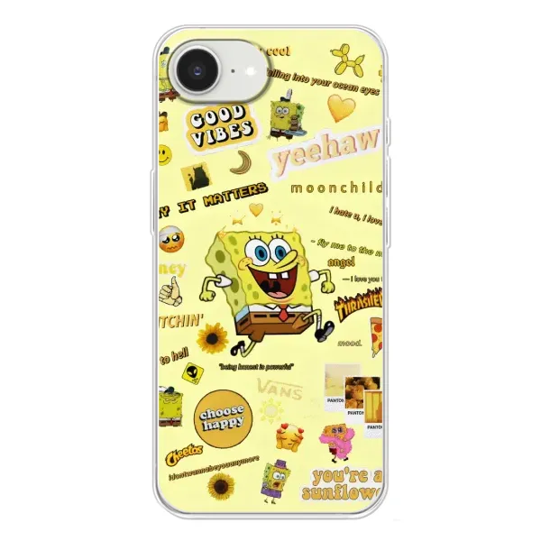 Чехол с рисунком «Спанч Боб бежит» для iPhone 16e