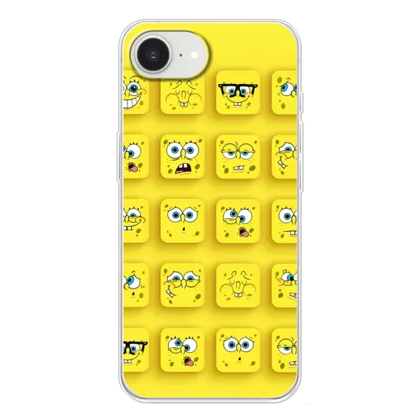 Чехол с рисунком «Спанч-БОБ» для iPhone 16e
