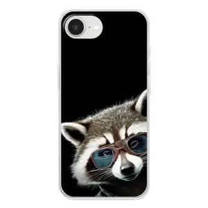 Силіконовий Чохол з Энотами на iPhone 16е (Стильний Єнот)