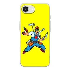 Силіконовий бампер (Працівники) на iPhone 16е (Будівельник)