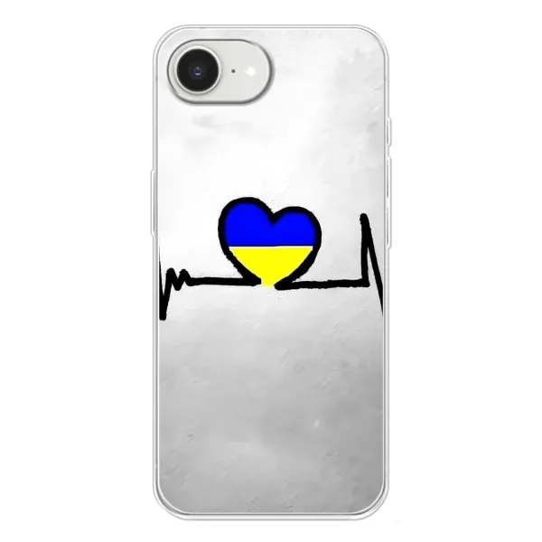 Чехол с рисунком «Украинская кардиограмма» для iPhone 16e Чехол с рисунком «Украинская кардиограмма» для iPhone 16e