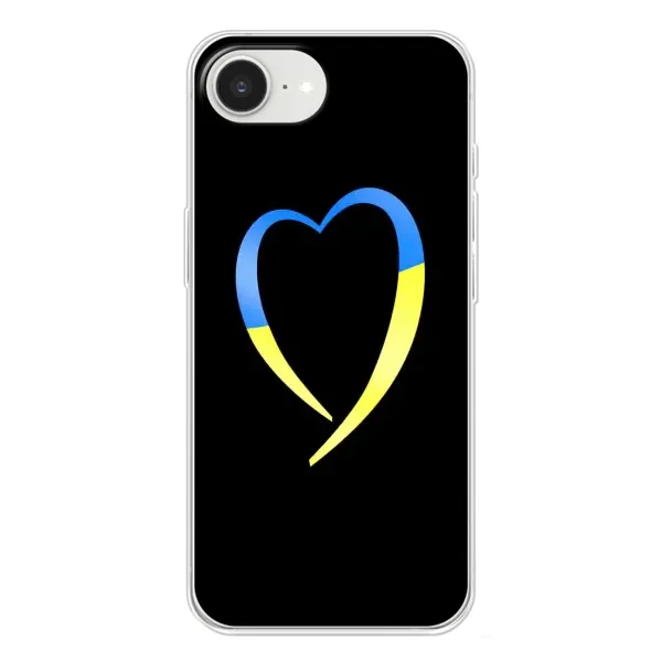 Чехол с рисунком «Украинское сердце» для iPhone 16e Чехол с рисунком «Украинское сердце» для iPhone 16e