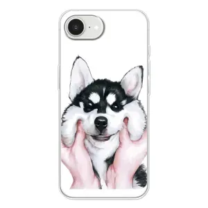 Бампер для iPhone 16е з картинкою "Песики" (Собака Хаскі)