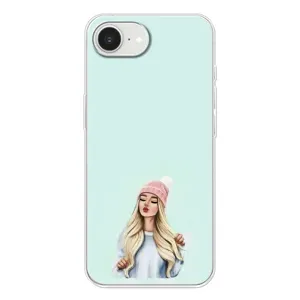 Силіконовый Чохол на iPhone 16е з картинкой Модных девушек (В шапці)