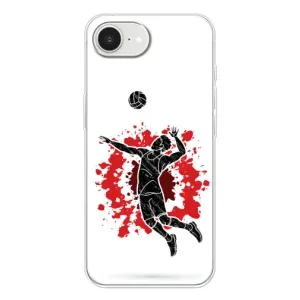 Чехлы с принтом Спортивная тематика для iPhone 16е (Волейболист)