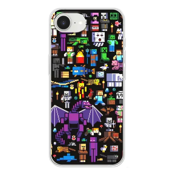 Чехол с рисунком «Все персонажи» для iPhone 16e