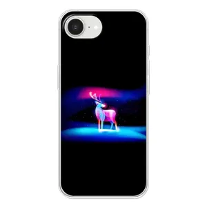 Силіконовий бампер з картинкою звірів для iPhone 16е (Яскравий олень)