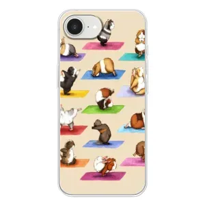 Чехол с Прикольным принтом на iPhone 16е (Ёга свинок)