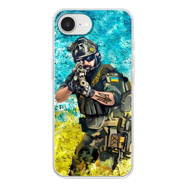 Чехол с рисунком «ЗСУ Воин» для iPhone 16e Чехол с рисунком «ЗСУ Воин» для iPhone 16e