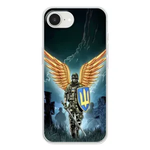 Патріотичний Чохол для iPhone 16е (ЗСУ з крильми)