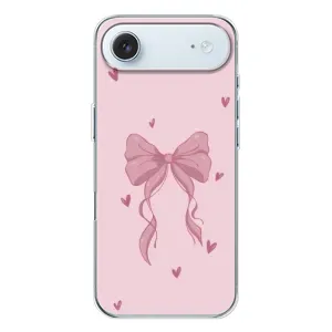 Чехол банты для iPhone 17 Air (Бант на розовом)