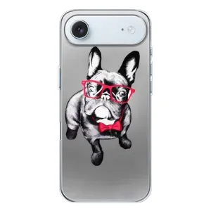 Чохол (ТПУ) Милі песики для iPhone 17 Air (Бульдог в окулярах)