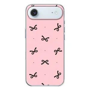 Чехол банты для iPhone 17 Air (Черные бантики)