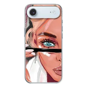 Силиконовый Чехол на iPhone 17 Air с картинкой Стильных Девушек (Девушка и ресницы)