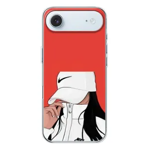 Силиконовый Чехол на iPhone 17 Air с картинкой Стильных Девушек (Девушка Nike)