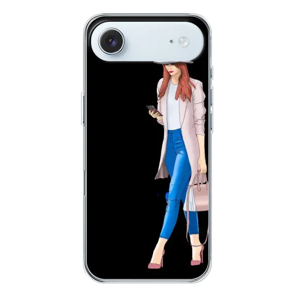 Чехол с рисунком «Девушка со смартфоном» для iPhone 17 Air Чехол с рисунком «Девушка со смартфоном» для iPhone 17 Air