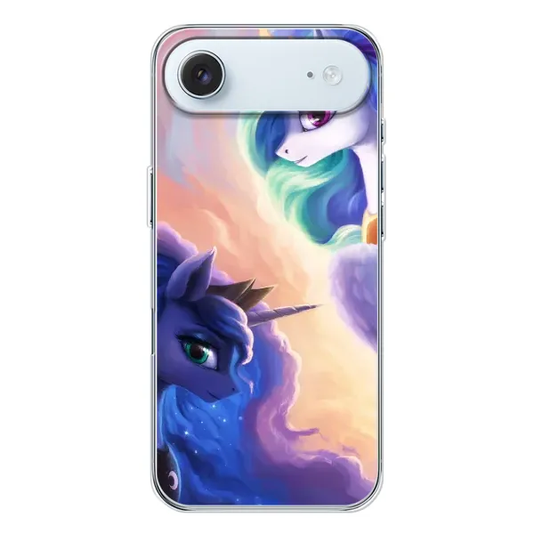 Чехол с рисунком «Единорожки на тучках» для iPhone 17 Air Чехол с рисунком «Единорожки на тучках» для iPhone 17 Air