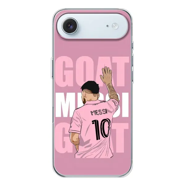Чехол с рисунком «GOAT MESSI» для iPhone 17 Air Чехол с рисунком «GOAT MESSI» для iPhone 17 Air