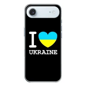 Чехол с Украинской символикой на Айфон 17 Эир (I Love Ukraine)