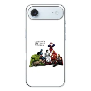 Чехлы для iPhone 17 Air (Для Христиан) (Иисус супергерой)