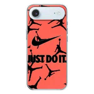 Силиконовый Чехол Nike Air Jordan на Айфон 17 Эир (Just Do It)