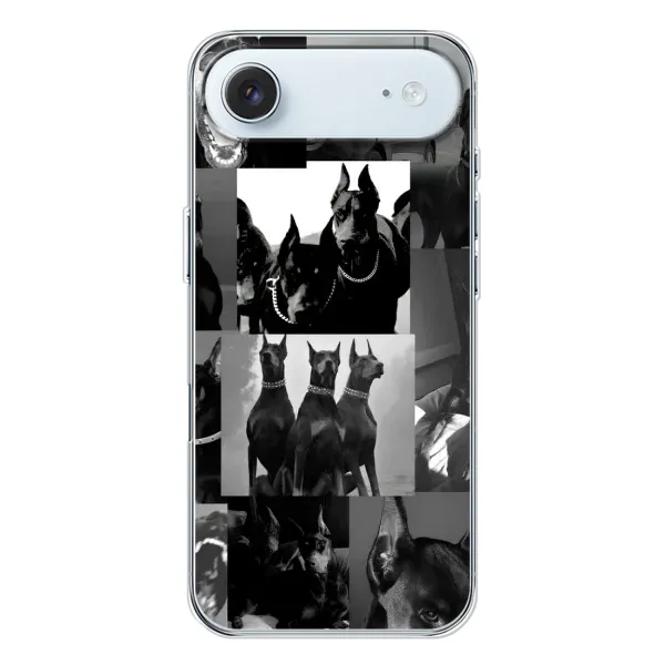 Чохол з малюнком «Колаж Доберман» для iPhone 17 Air Чохол з малюнком «Колаж Доберман» для iPhone 17 Air